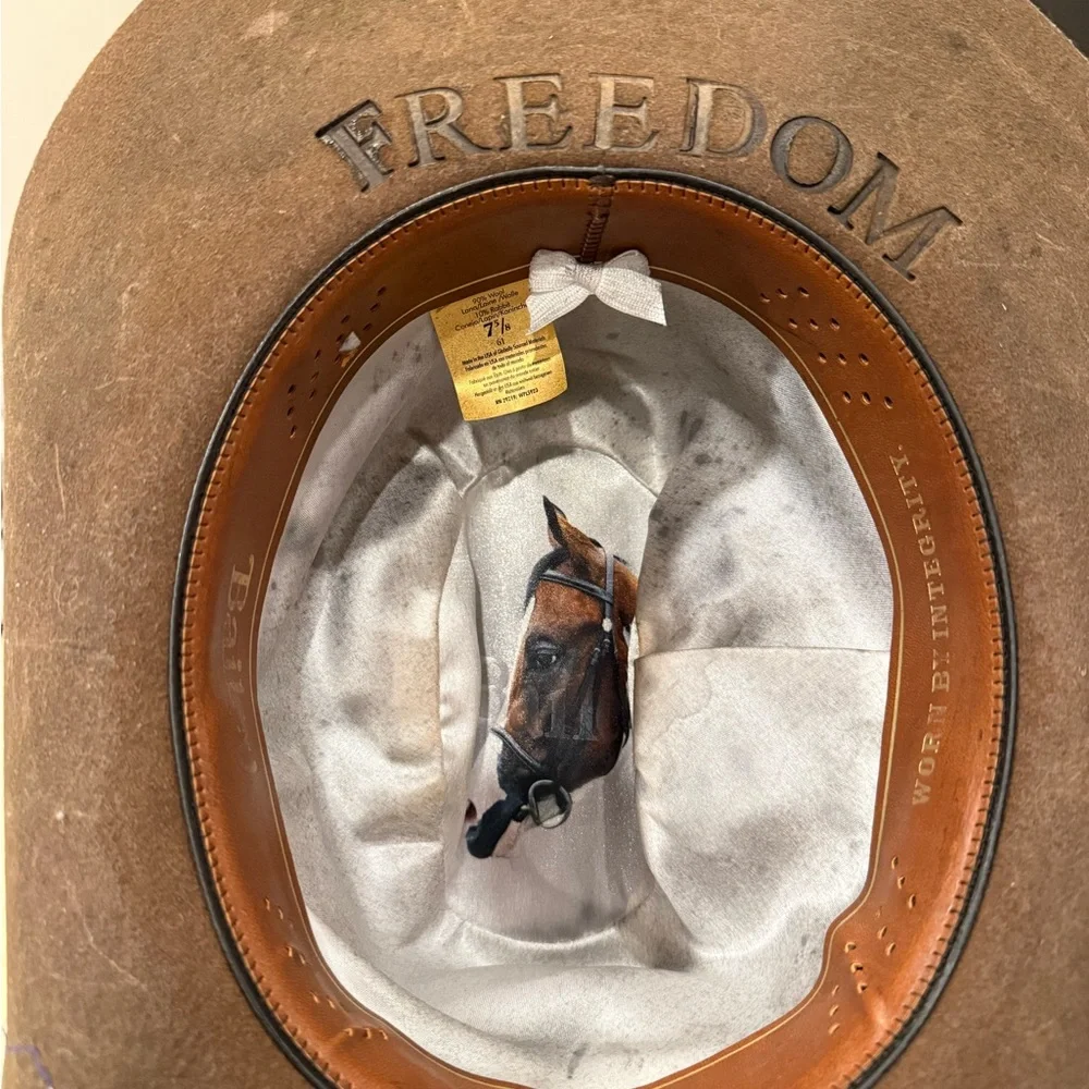 Custom Brown Cowboy Hat with Braided Band - Picture 3 of 11